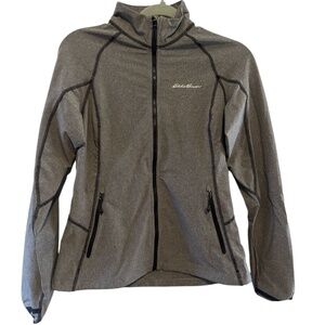 Eddie Bauer Sandstone 2.0 Soft Shell Jacket Women Size XS Gray Full Zip